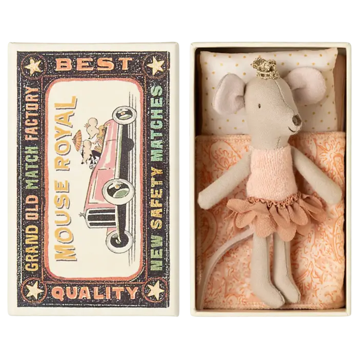 MAILEG MAILEG PRINCESS MOUSE LITTLE SISTER IN MATCHBOX