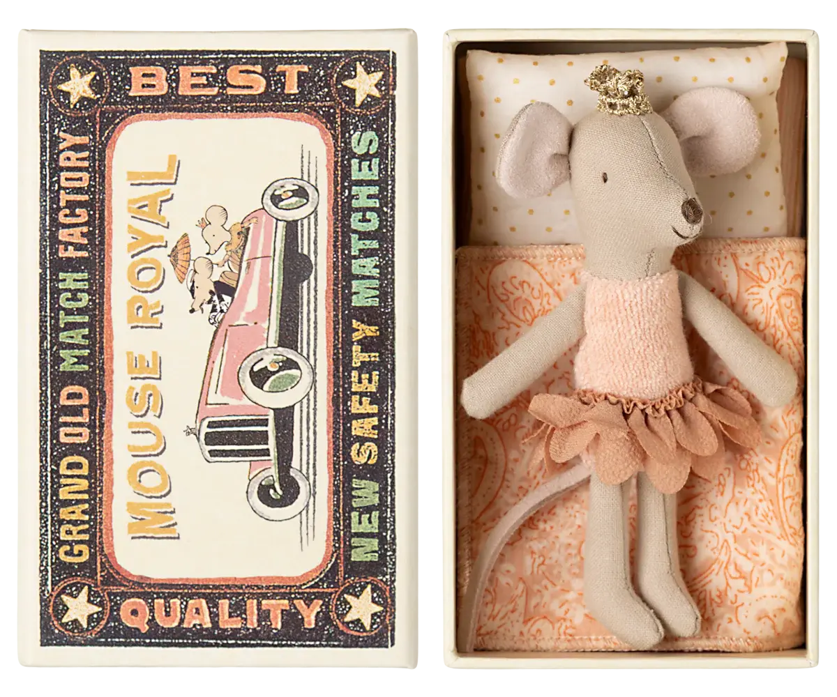 MAILEG MAILEG PRINCESS MOUSE LITTLE SISTER IN MATCHBOX