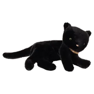 MAILEG MAILEG SLEEPING KITTEN PLUSH MEDIUM BLACK