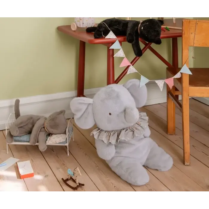 MAILEG MAILEG SLEEPING KITTEN PLUSH MEDIUM BLACK