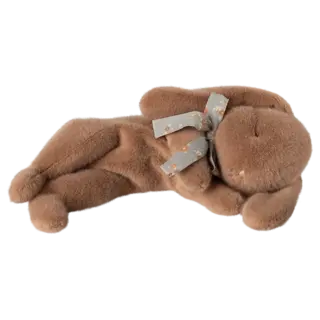 MAILEG MAILEG SLEEPING BUNNY PLUSH SMALL SOFT BROWN
