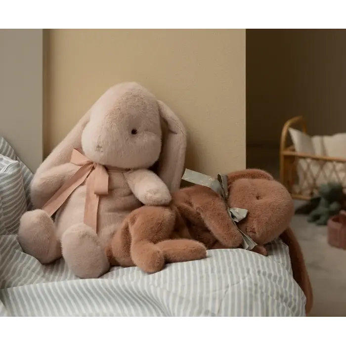 MAILEG MAILEG SLEEPING BUNNY PLUSH SMALL SOFT BROWN