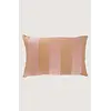 ZUSSS KUSSEN STREEP KATOEN/VELVET 60X40CM ROZE