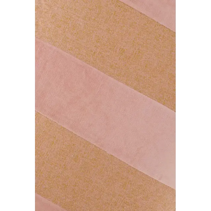 ZUSSS ZUSSS KUSSEN STREEP KATOEN/VELVET 60X40CM ROZE