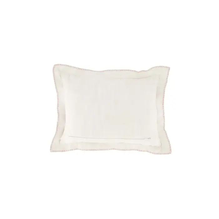 ZUSSS ZUSSS KUSSEN HARTJE RAND GESTIKT 35X25CM OFF WHITE / GOUD