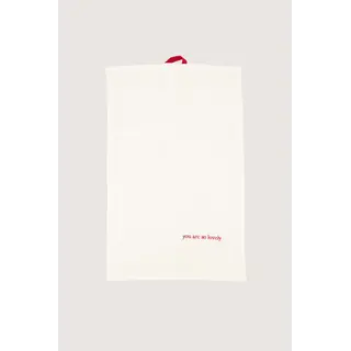 ZUSSS ZUSSS GASTENDOEKJE YOU ARE SO LOVELY WIT / ROOD