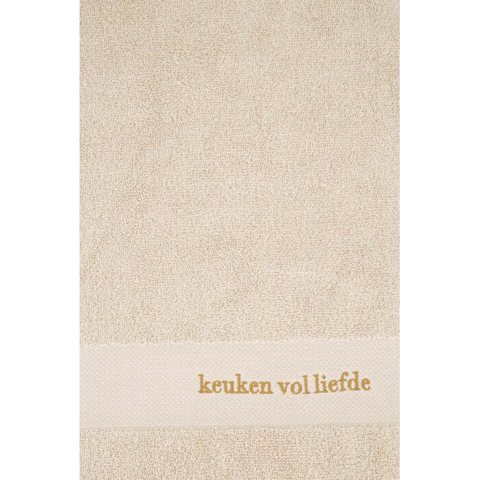 ZUSSS ZUSSS KEUKENSET HARTJES KEUKEN VOL LIEFDE WIT / OKER