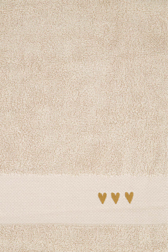 ZUSSS ZUSSS KEUKENSET STREEP HARTJES MULTICOLOR / ZAND