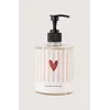 ZUSSS HANDZEEP 500ML STREEP HARTJE YOU ARE SO LOVELY WIT / ROZE / ROOD