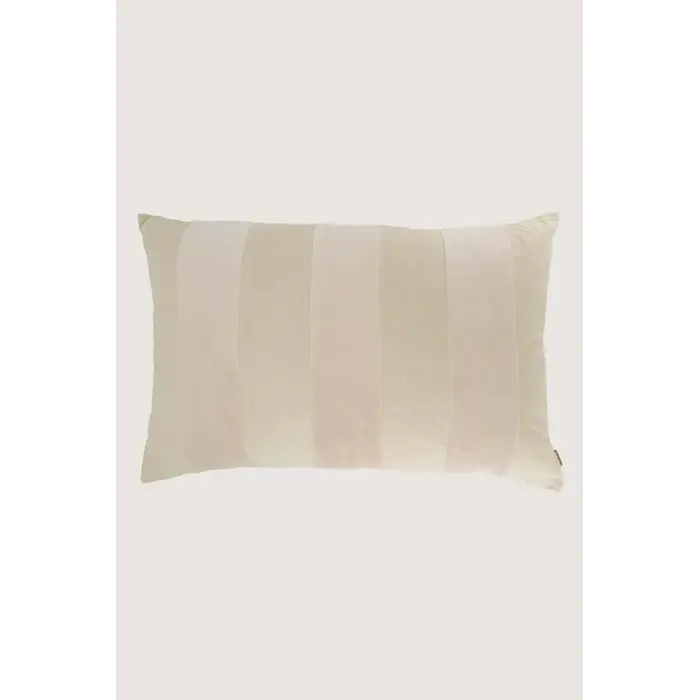 ZUSSS ZUSSS KUSSEN STREEP KATOEN/VELVET 60X40CM ZAND