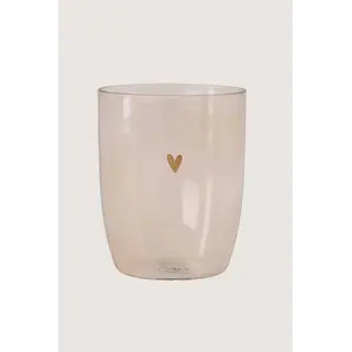 ZUSSS ZUSSS DRINKGLAS HARTJE ROZE