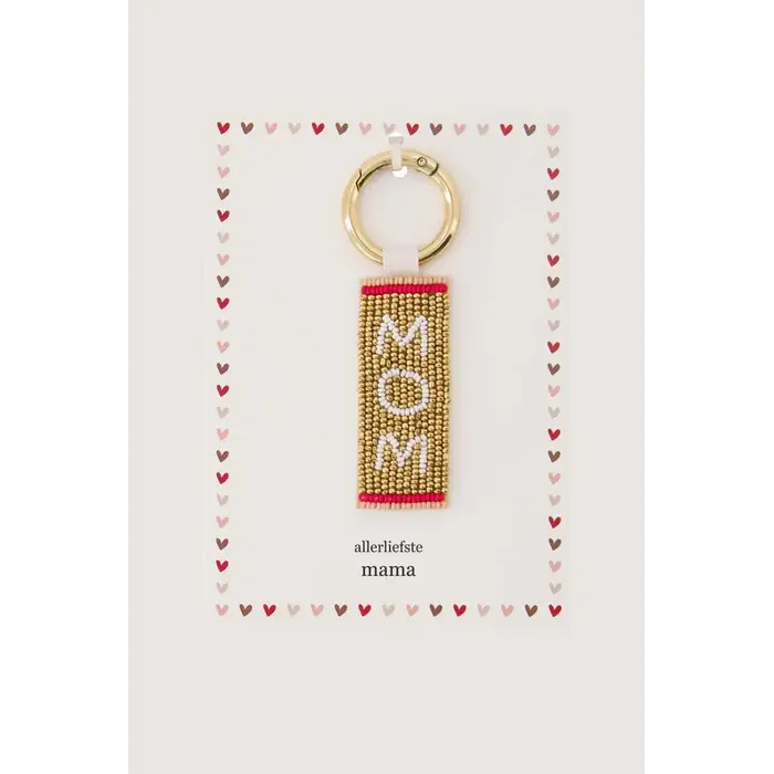 ZUSSS ZUSSS ANSICHTKAART SLEUTELHANGER MOM MULTICOLOR