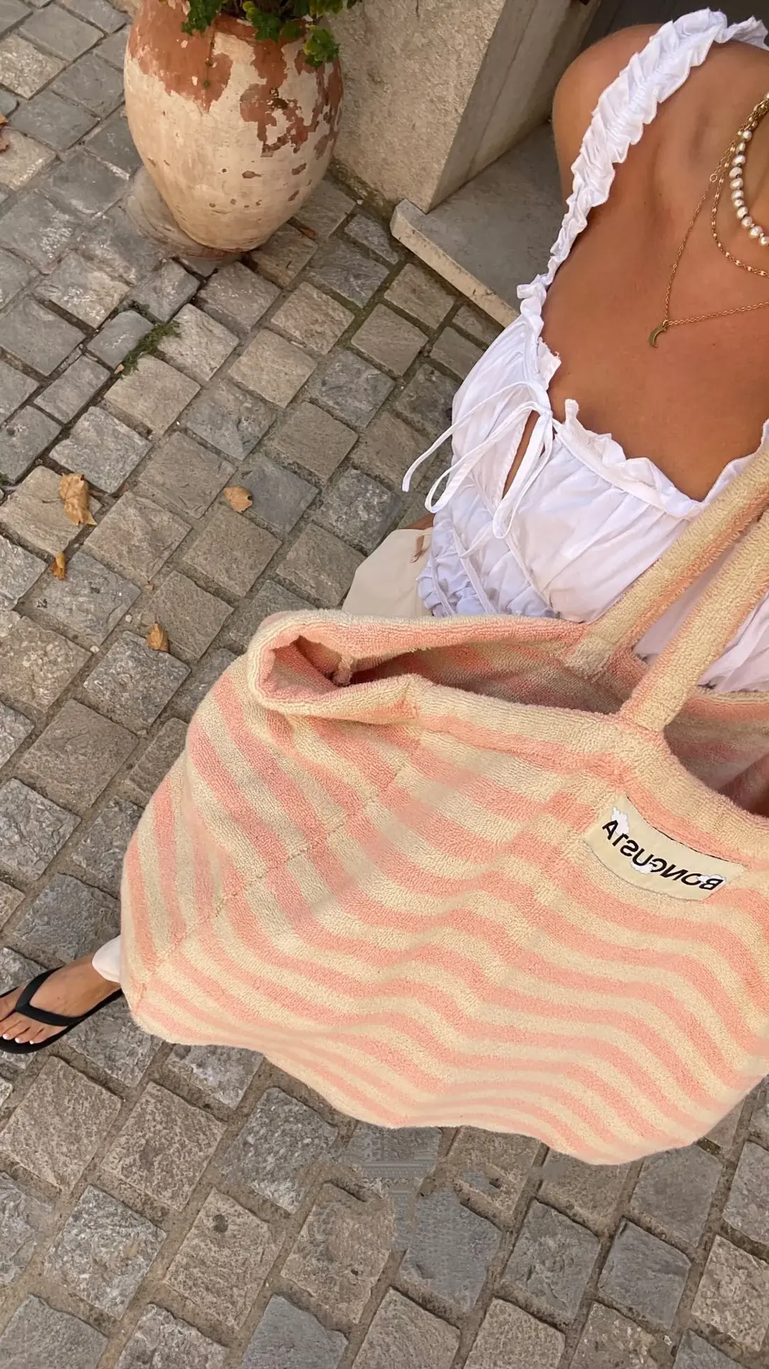 BONGUSTA BONGUSTA NARAM WEEKEND BAG TROPICAL CREAM