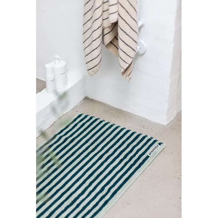 BONGUSTA BONGUSTA NARAM BATH MAT SEA FOAM & DEEP TEAL 50X80 CM