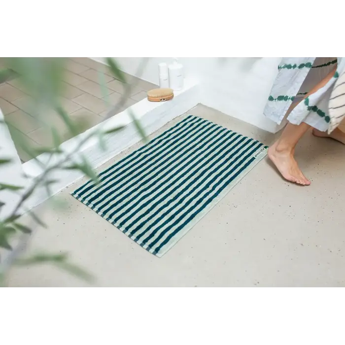 BONGUSTA BONGUSTA NARAM BATH MAT SEA FOAM & DEEP TEAL 50X80 CM