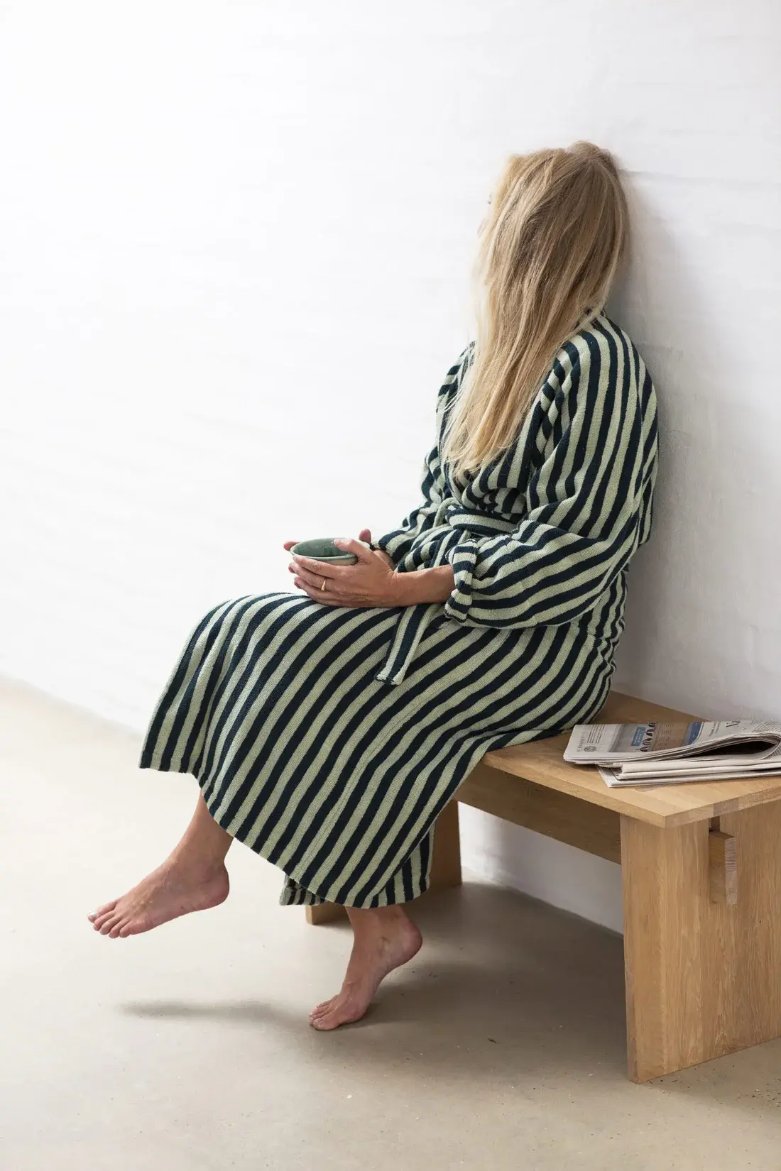 BONGUSTA BONGUSTA BATHROBE DEEP TEAL S/M