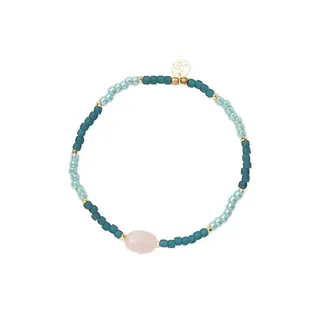 A BEAUTIFUL STORY BS HAZE ROSE QUARTZ BRACELET