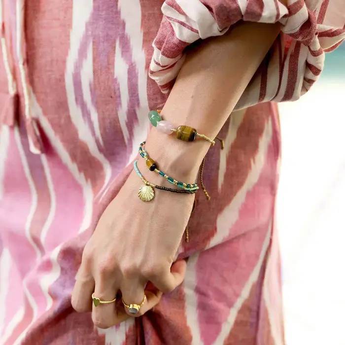 A BEAUTIFUL STORY BS SHINING TIGER EYE BRACELET