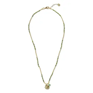 A BEAUTIFUL STORY BS HONORED  (klaver) AVENTURINE NECKLACE