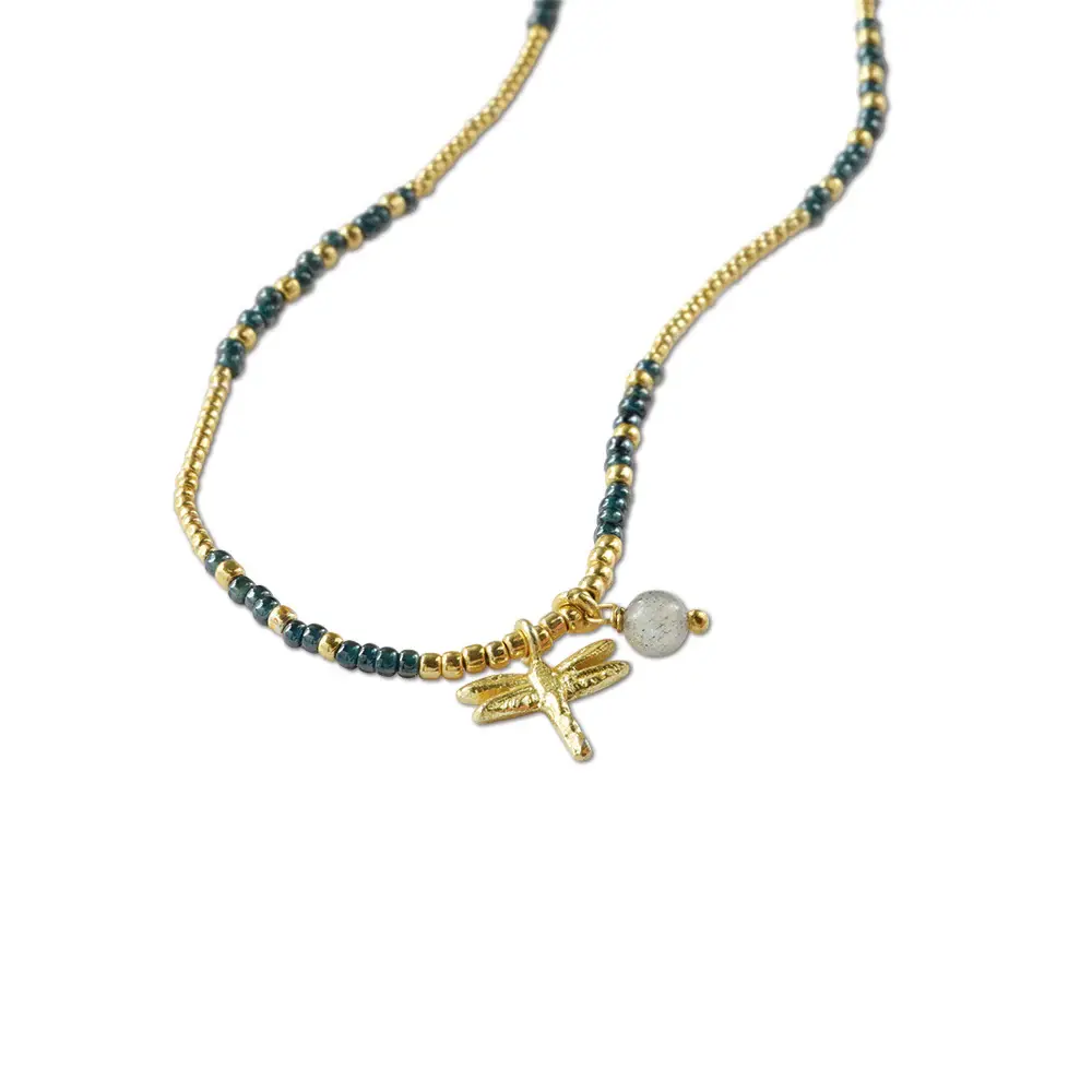A BEAUTIFUL STORY BS HONORED LABRADORITE NECKLACE