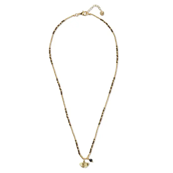 A BEAUTIFUL STORY BS HONORED BLACK ONYX  NECKLACE