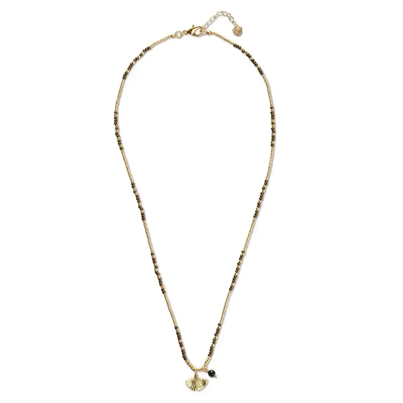 A BEAUTIFUL STORY BS HONORED BLACK ONYX  NECKLACE