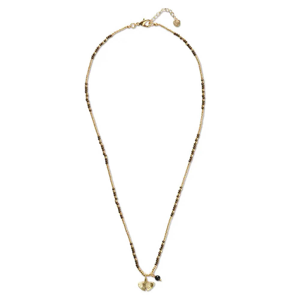 A BEAUTIFUL STORY BS HONORED BLACK ONYX  NECKLACE