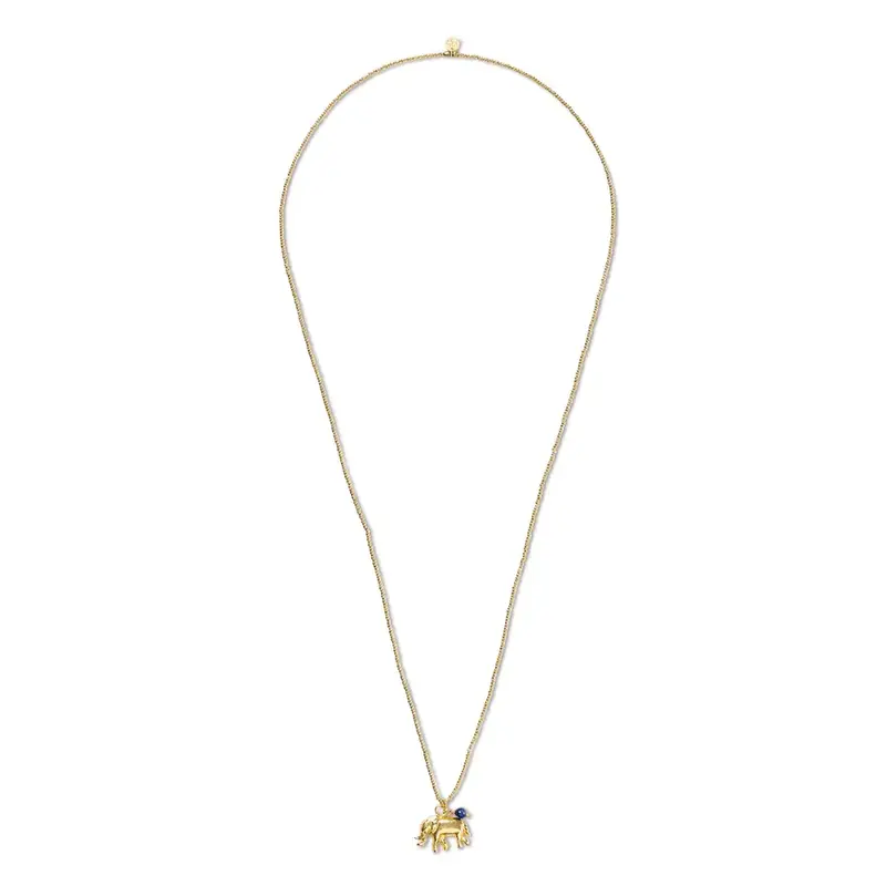 A BEAUTIFUL STORY BS PARADISE (OLIFANT) LAPIS LAZULI NECKLACE