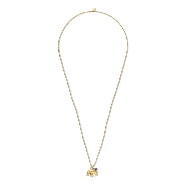 A BEAUTIFUL STORY BS PARADISE (OLIFANT) LAPIS LAZULI NECKLACE