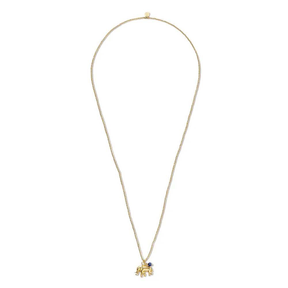 A BEAUTIFUL STORY BS PARADISE (OLIFANT) LAPIS LAZULI NECKLACE