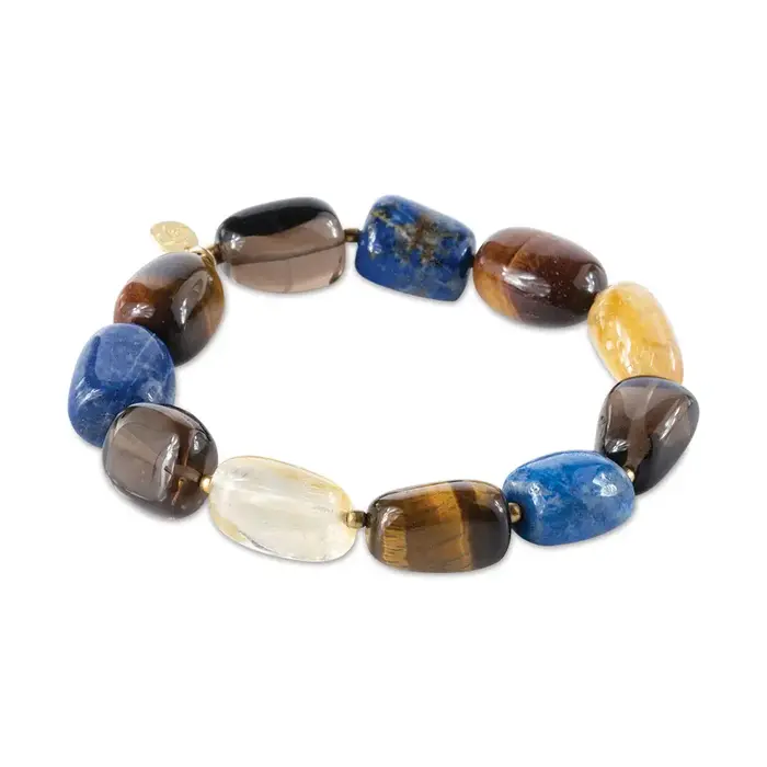 A BEAUTIFUL STORY BS WORTHY TIGER EYE MIX BRACELET