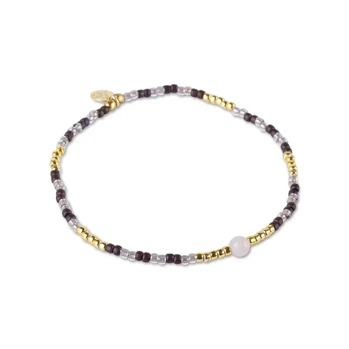 A BEAUTIFUL STORY BS SENSIBLE ROSE QUARTZ BRACELET