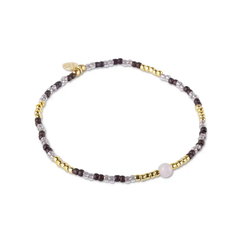 A BEAUTIFUL STORY BS SENSIBLE ROSE QUARTZ BRACELET