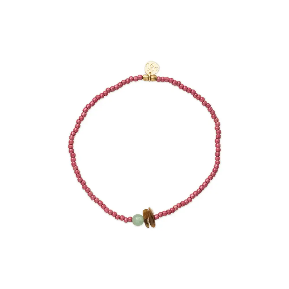 A BEAUTIFUL STORY BS SIREN TIGER EYE AVENTURINE BRACELET