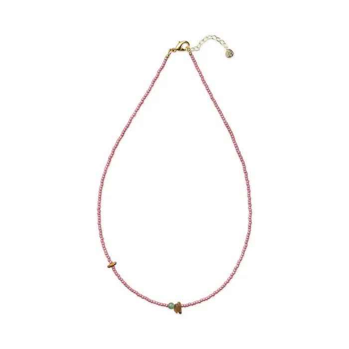 A BEAUTIFUL STORY BS EVOLVING TIGER EYE AVENTURINE NECKLACE