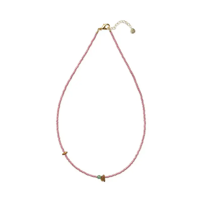 A BEAUTIFUL STORY BS EVOLVING TIGER EYE AVENTURINE NECKLACE