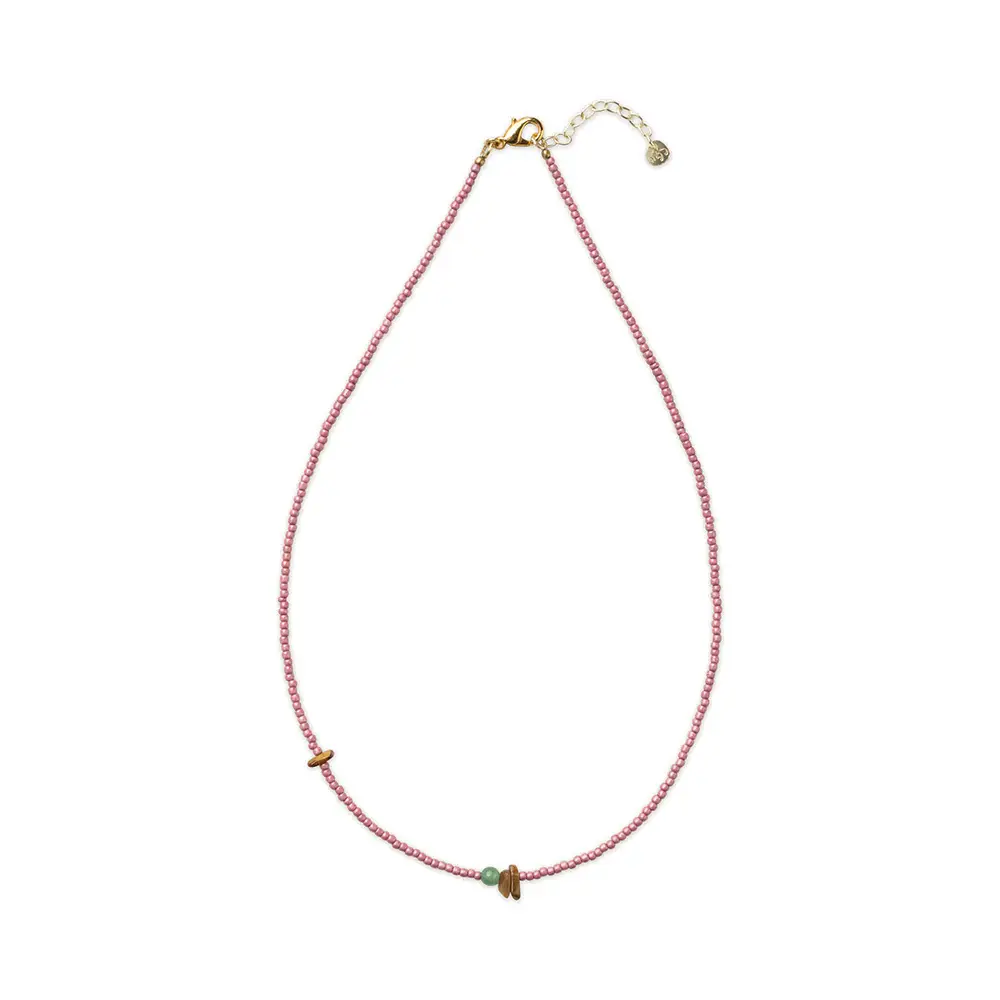 A BEAUTIFUL STORY BS EVOLVING TIGER EYE AVENTURINE NECKLACE