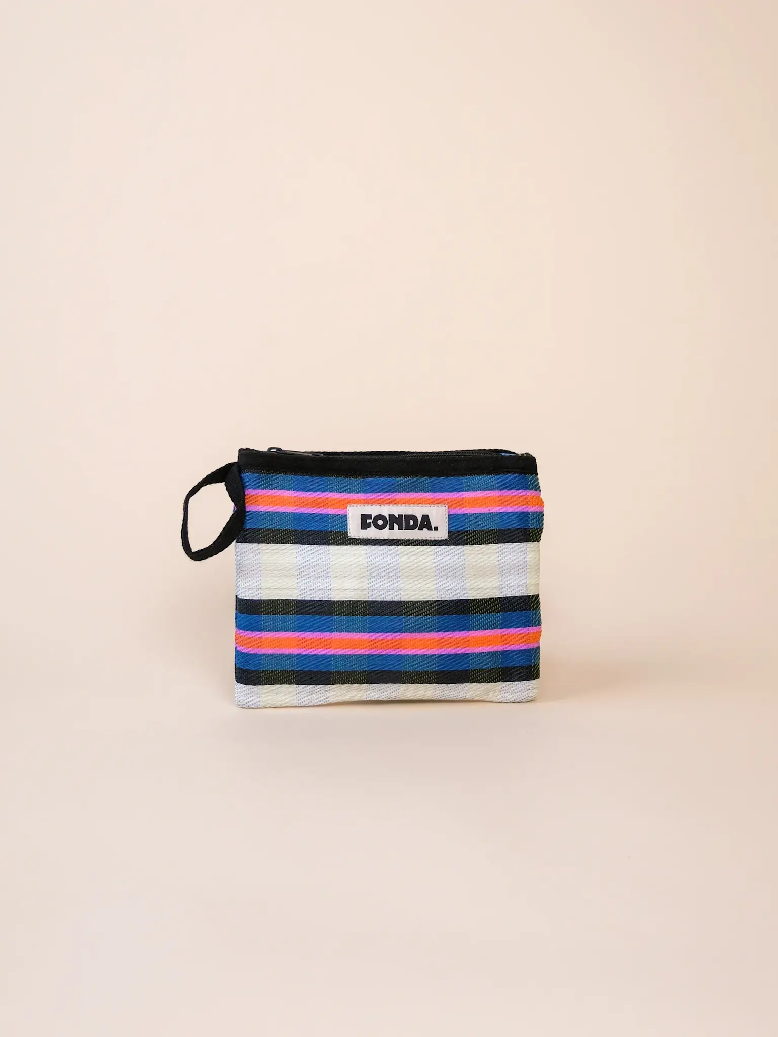 FONDA FONDA POUCH FLAT 007 (BLAUW - WIT)