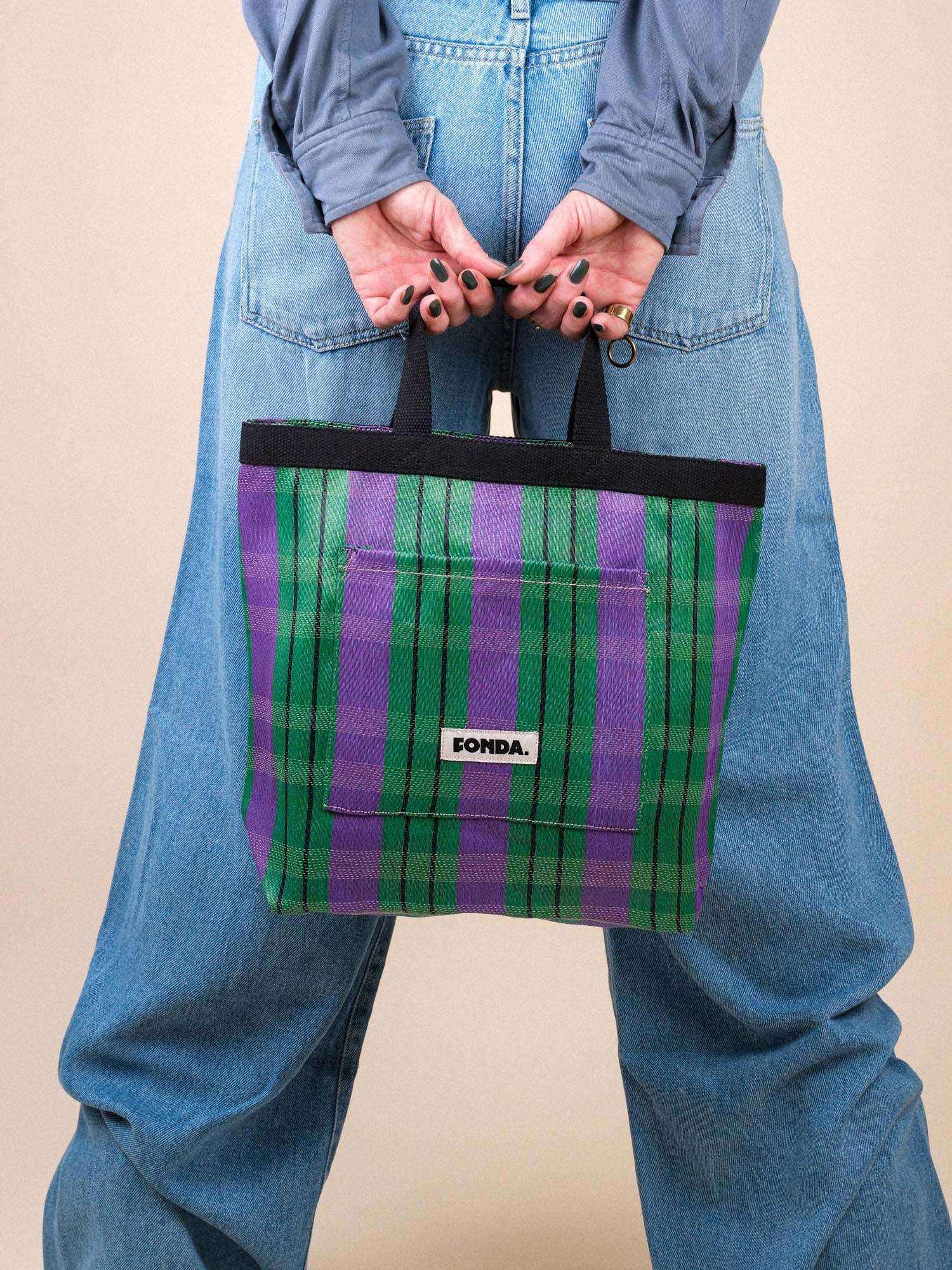 FONDA FONDA LUNCH BAG 008 (GROEN - BLAUW)