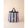 FONDA LUNCH BAG 007 (BLAUW - WIT)