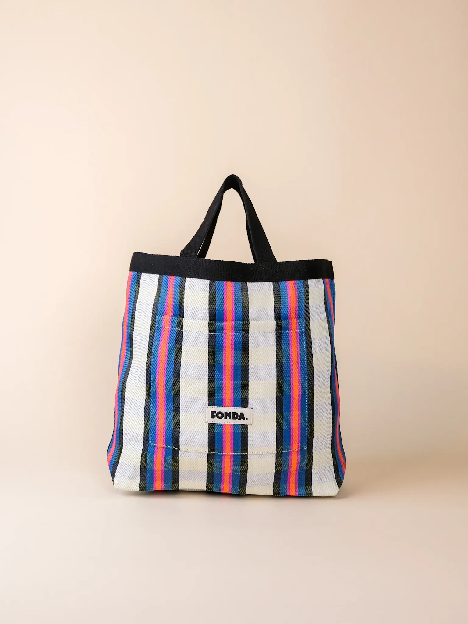 FONDA FONDA LUNCH BAG 007 (BLAUW - WIT)