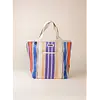FONDA SHOPPER 004 (BLAUW - PAARS - ORANJE)