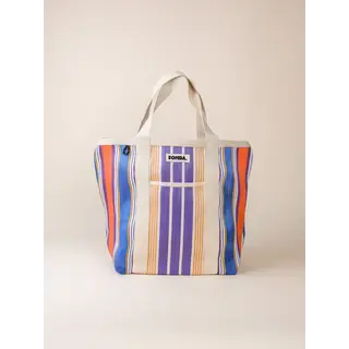 FONDA FONDA SHOPPER 004 (BLAUW - PAARS - ORANJE)