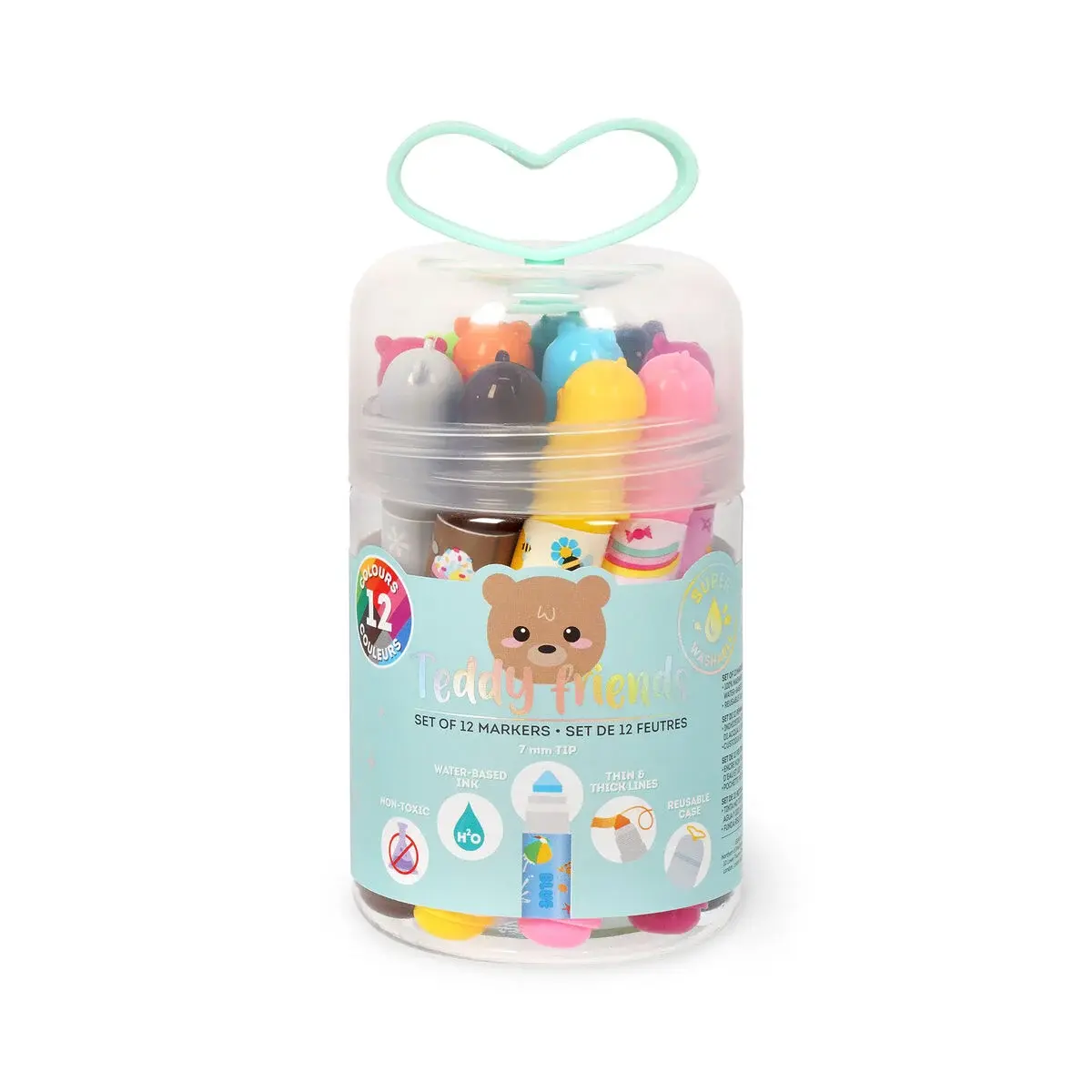 LEGAMI LEGAMI TEDDY FRIENDS SET OF 12 MARKERS
