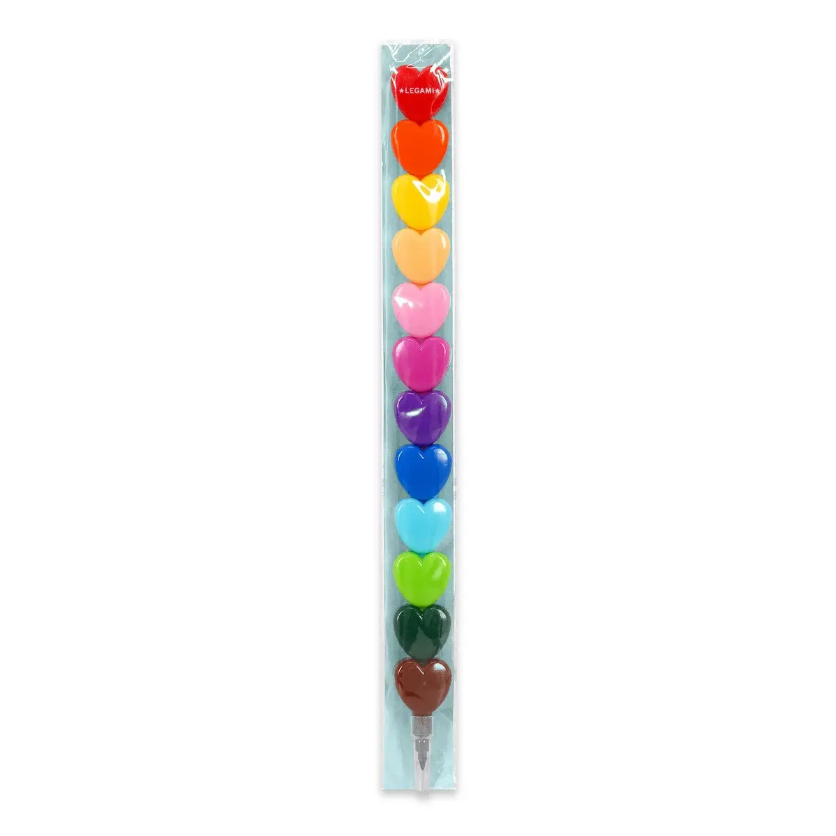 LEGAMI LEGAMI 12 STACKABLE CRAYONS HEART