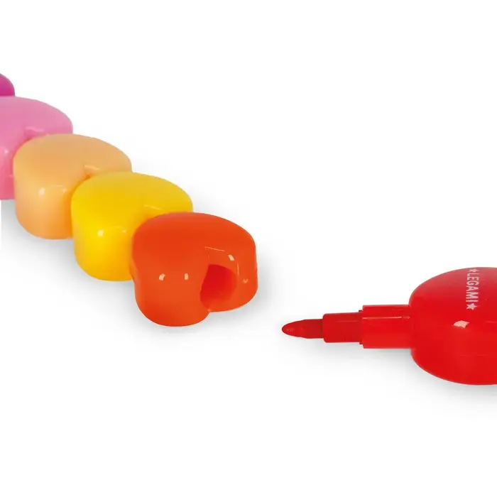 LEGAMI LEGAMI 12 STACKABLE CRAYONS HEART