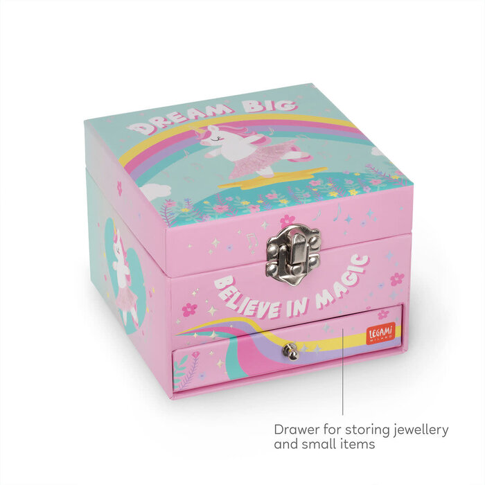 LEGAMI LEGAMI MUSIC JEWELLERY BOX UNICORN