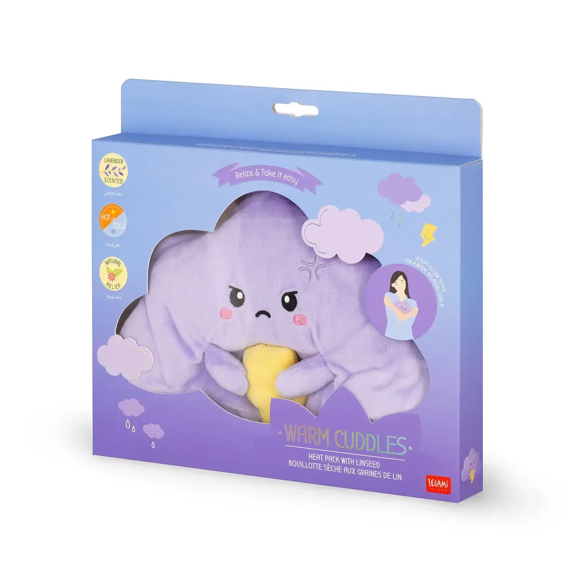 LEGAMI LEGAMI WARM CUDDLES HEAT PACK CLOUD