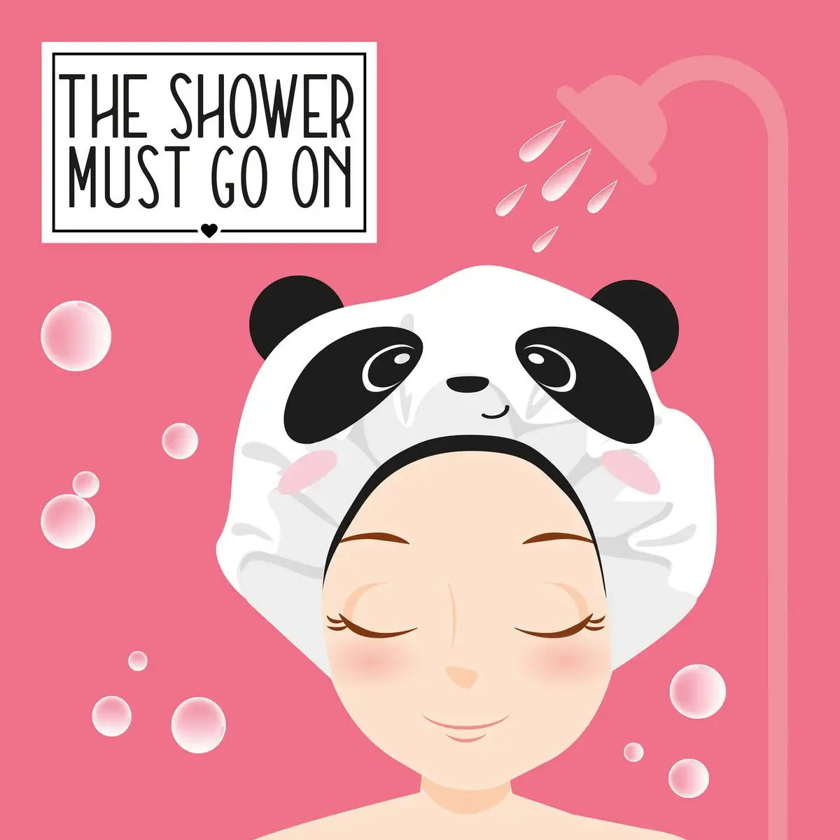 LEGAMI LEGAMI THE SHOWER MUST GO ON SHOWER CAP PANDA