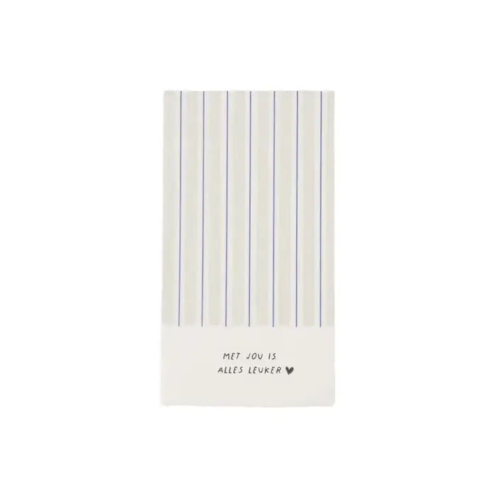 ZUSSS ZUSSS SERVETTEN  MET JOU IS ALLES LEUKER